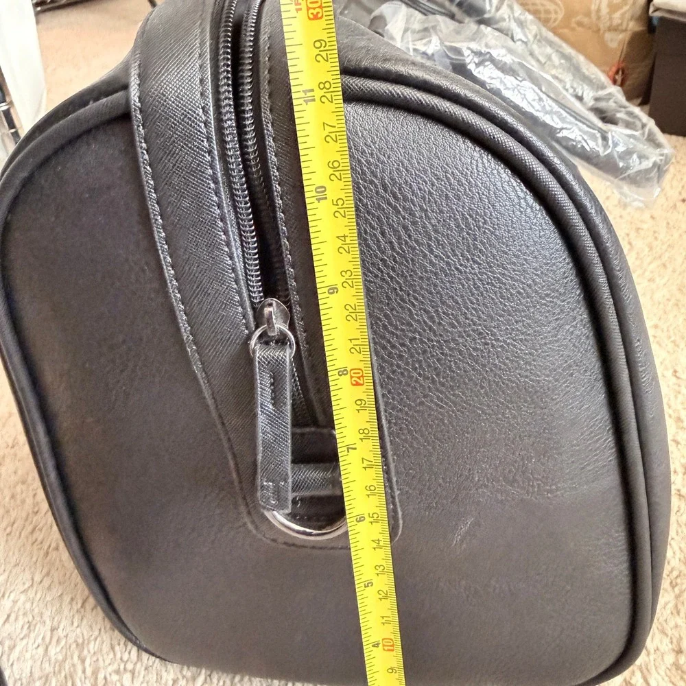 Ted Baker Striped PU Holdall weekender bag, Black‎